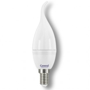 Лампа светодиодная GLDEN-СFW-7-E14 (свеча на ветру)