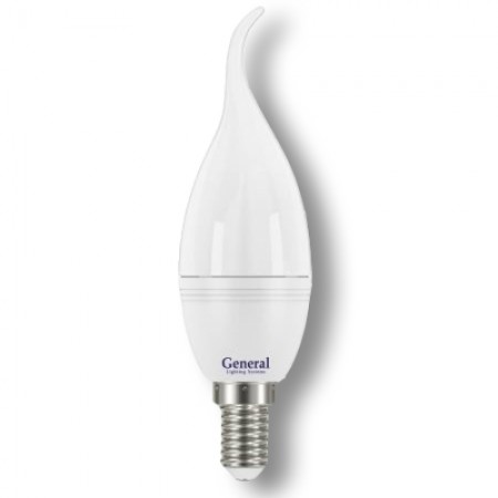 Лампа светодиодная GLDEN-CFW-7-230-E14 (свеча на ветру)