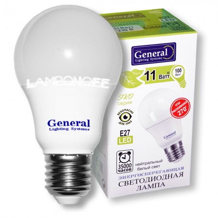 Лампа светодиодная GLDEN-WA60-11-230-E27 